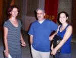 left: Nahide Merlen, organiser Isik Bookstore, Osman Keten Pres.EMAA and daughter